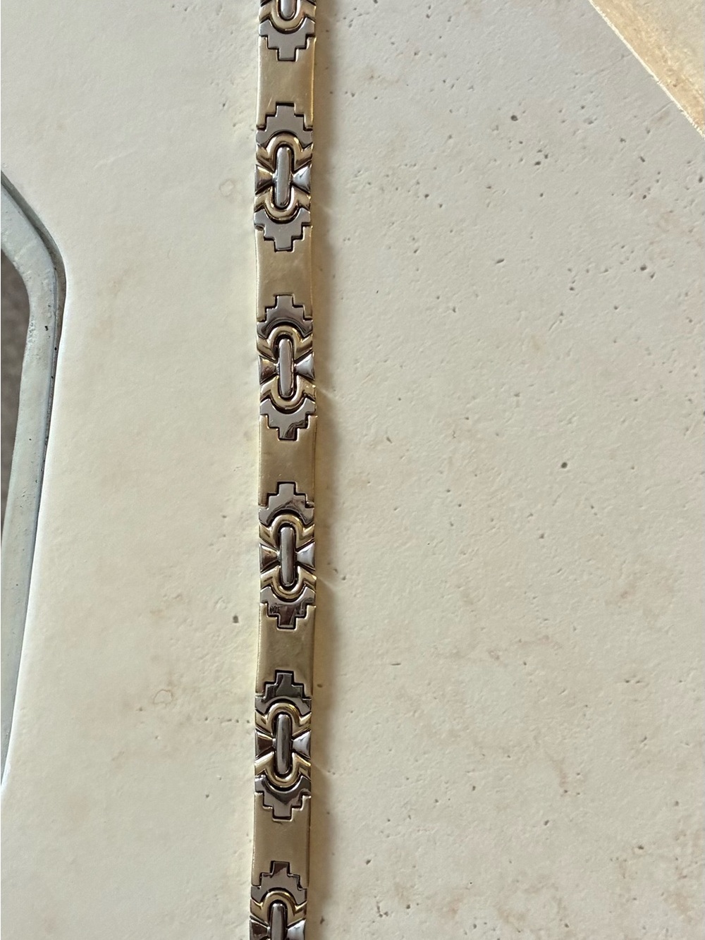 Elegant Two-Tone solid 14k Gold  Bracelet